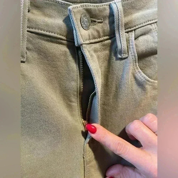 NEW MOTHER STASH MID RISE DAZZLER ANKLE Second Chance oil green Size 25 - Picture 10 of 10